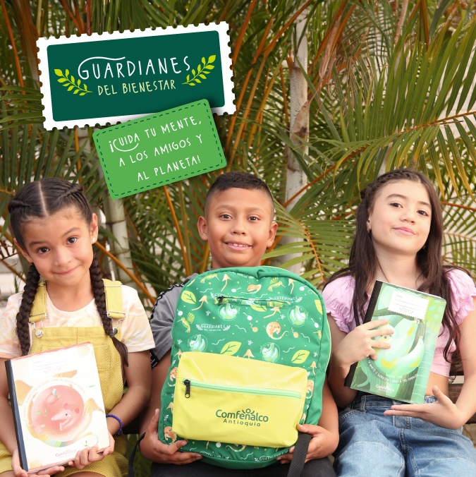 Llegan los kits escolares de Comfenalco Antioquia con los  Guardianes del Bienestar